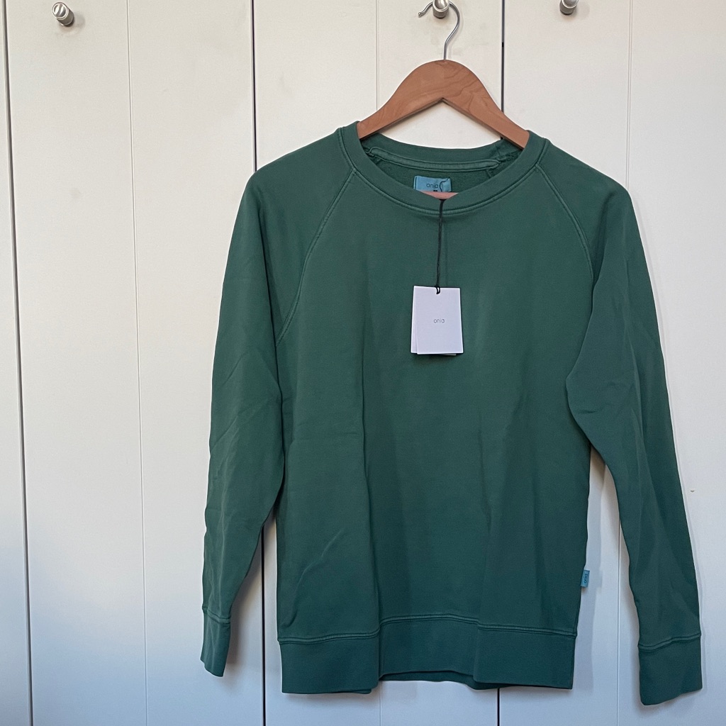 Onia Hunter Green Crewneck Sweater
